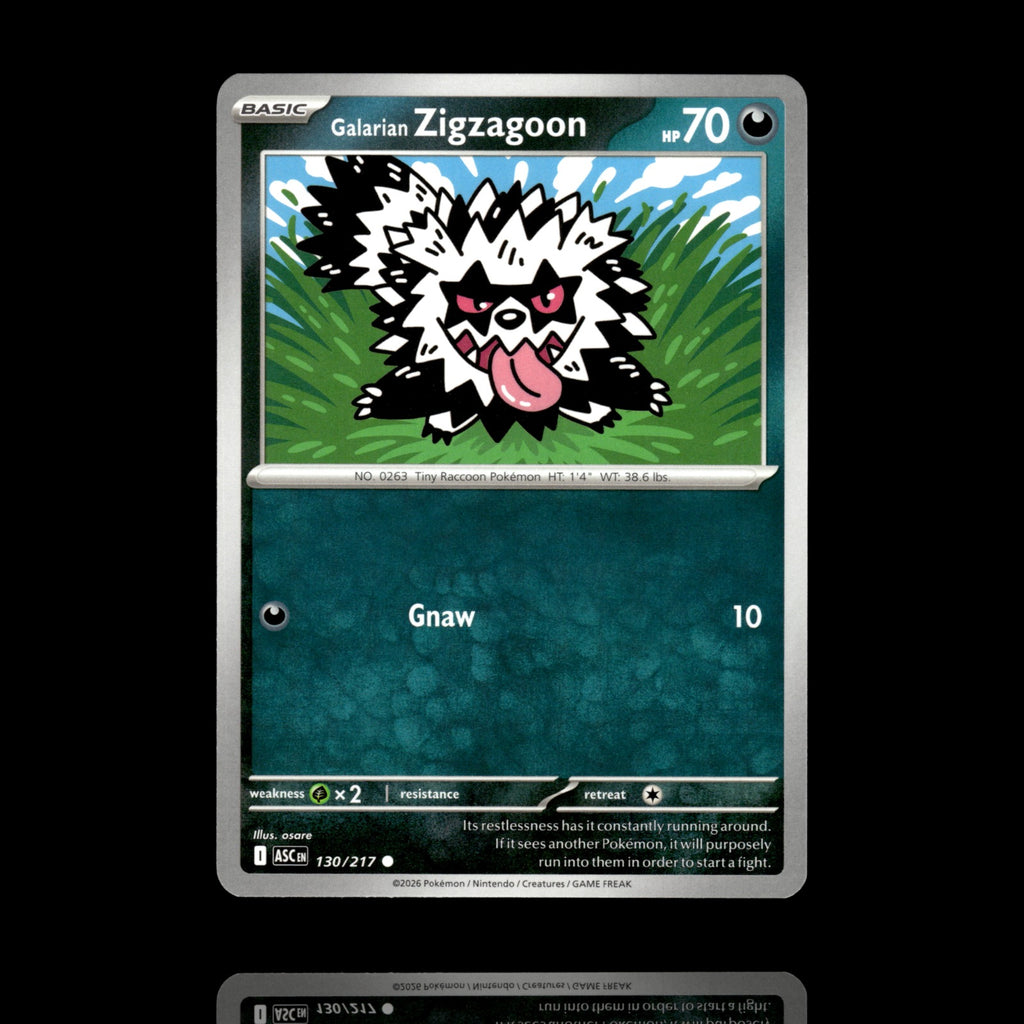 ▸ Galarian Zigzagoon | ME: Ascended Heroes | Common | 130/217 | NM