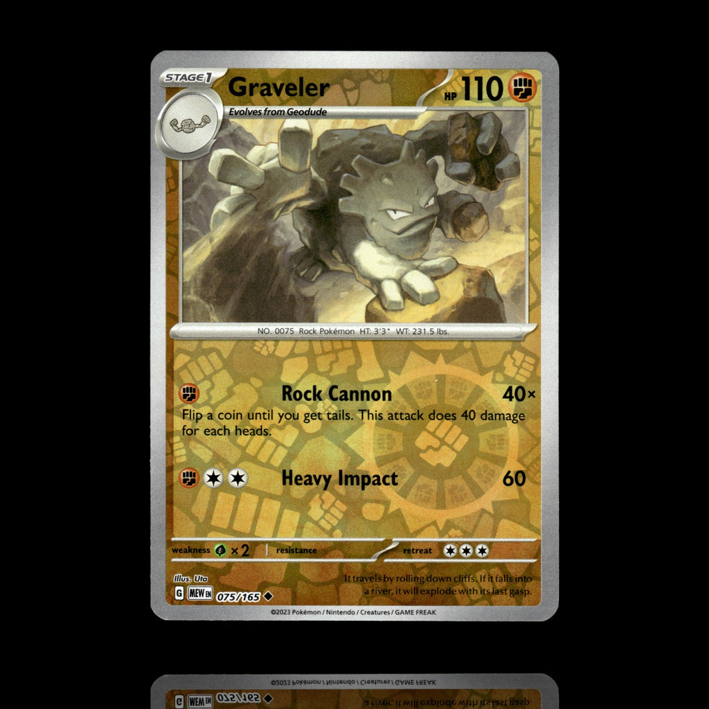 ▸ Graveler | SV: Scarlet & Violet 151 | Reverse Holo | 075/165 | NM