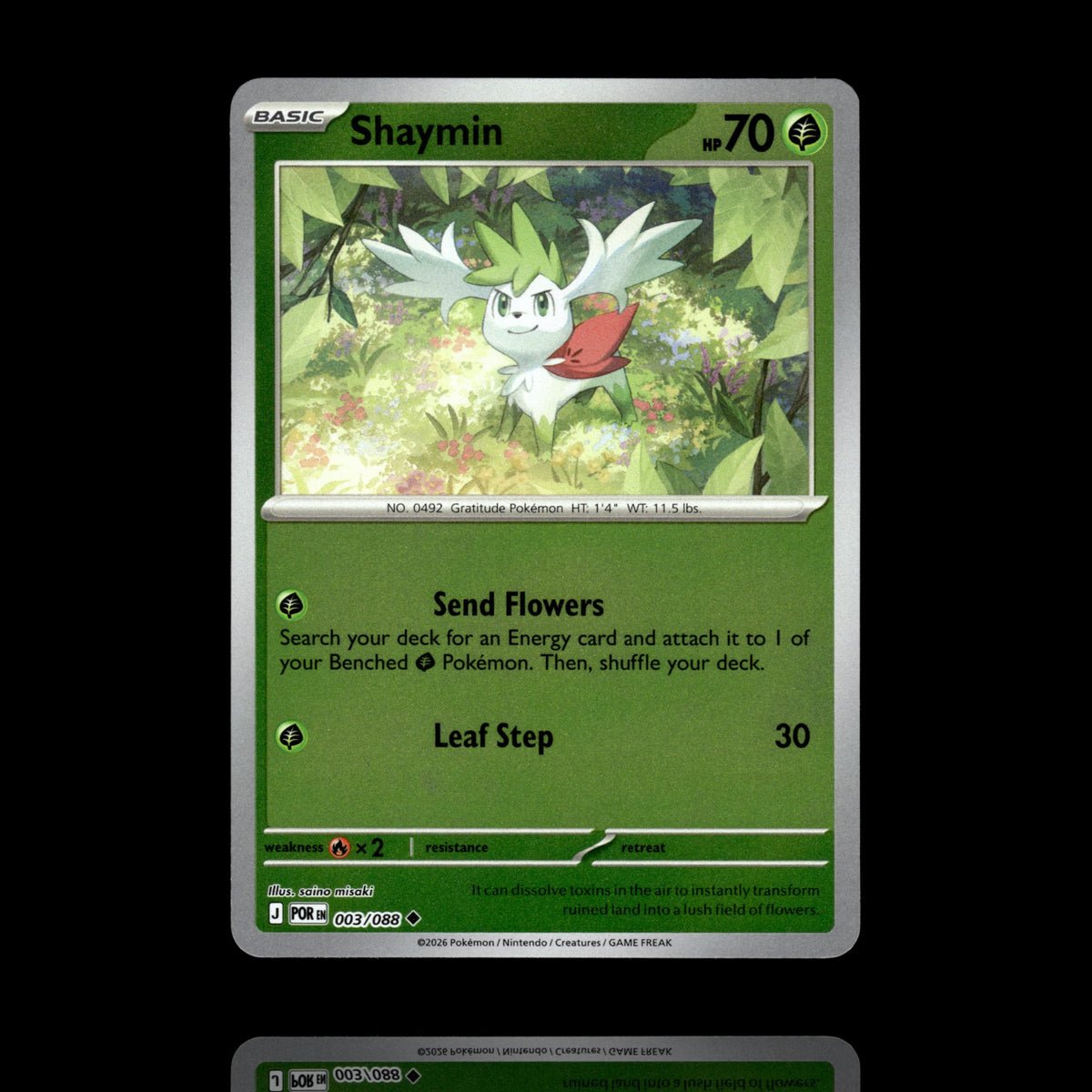 ▸ Shaymin | ME03: Perfect Order | Reverse Holo | 003/088 | NM