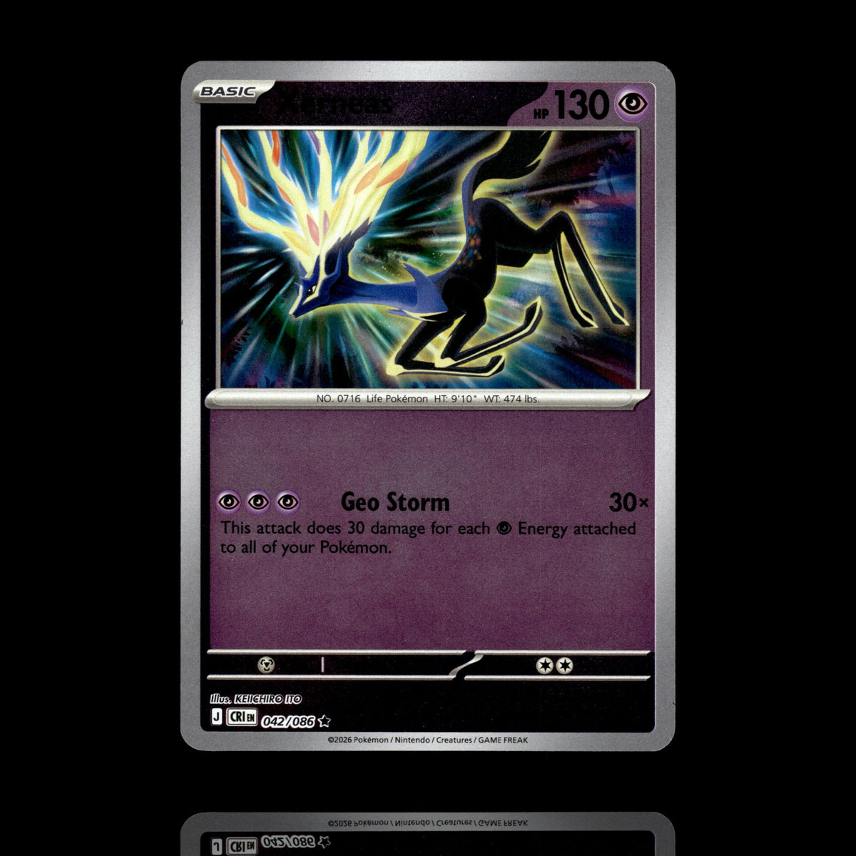 ▸ Xerneas | ME04: Chaos Rising | Reverse Holo | 042/086 | NM