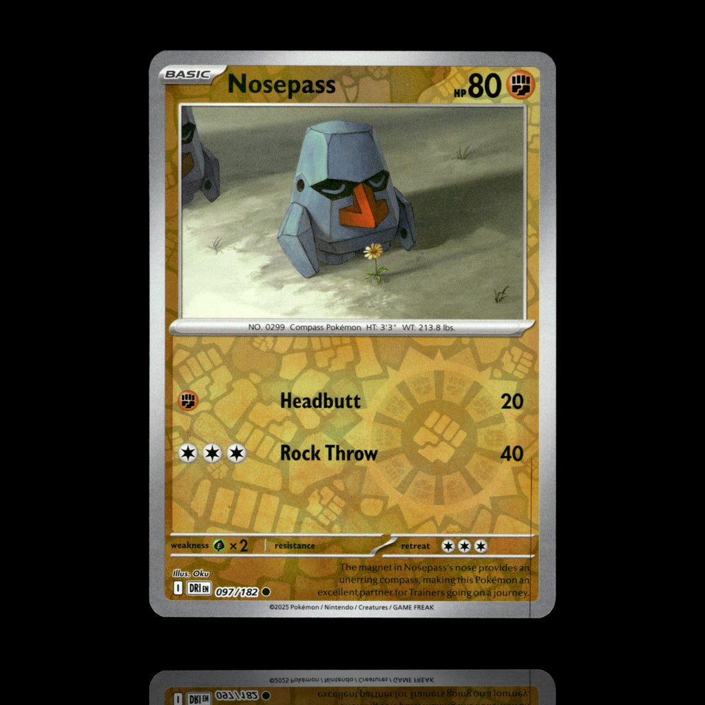 ▸ Nosepass | SV10: Destined Rivals | Reverse Holo | 097/182 | NM
