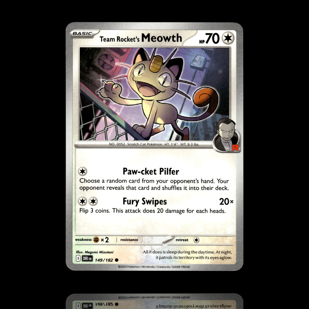 ▸ Team Rocket's Meowth | SV10: Destined Rivals | Common | 149/182 | NM