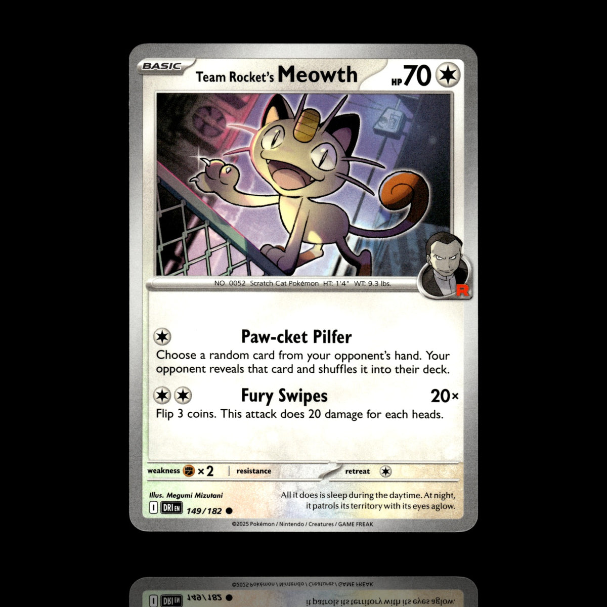 ▸ Team Rocket's Meowth | SV10: Destined Rivals | Common | 149/182 | NM