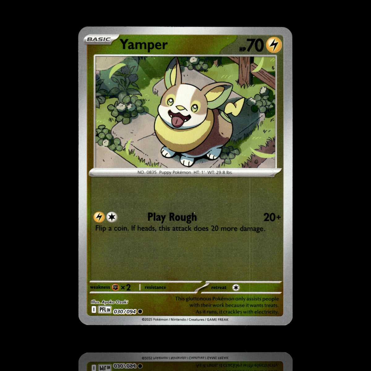 ▸ Yamper | ME02: Phantasmal Flames | Reverse Holo | 030/094 | NM