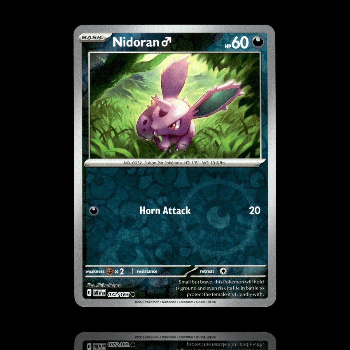 ▸ Nidoran M | SV: Scarlet & Violet 151 | Reverse Holo | 032/165 | NM
