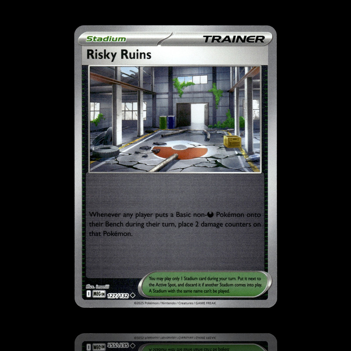 ▸ Risky Ruins | ME01: Mega Evolution | Reverse Holo | 127/132 | NM
