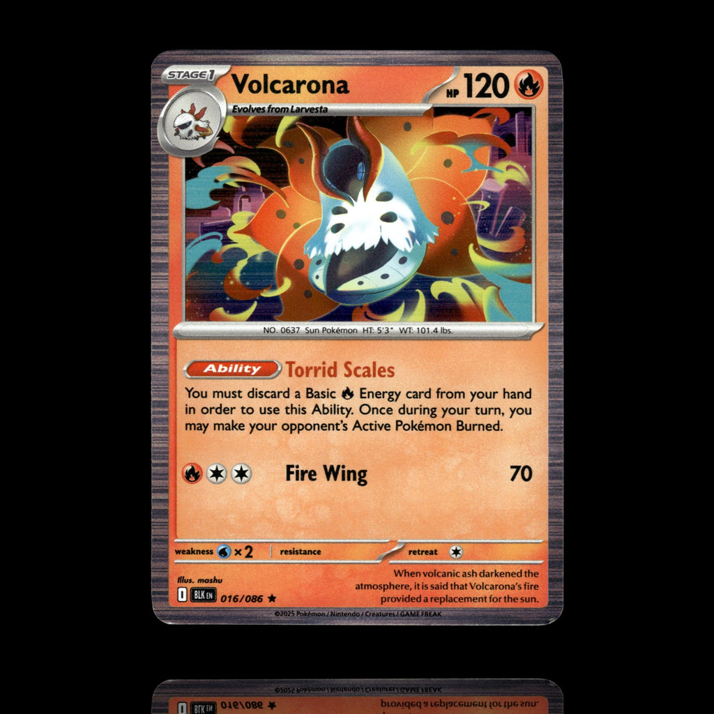 ▸ Volcarona | SV: Black Bolt | Rare | 016/086 | NM