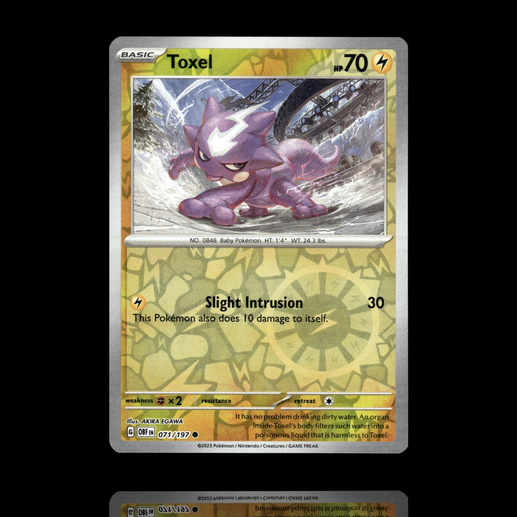 ▸ Toxel | SV03: Obsidian Flames | Reverse Holo | 071/197 | NM