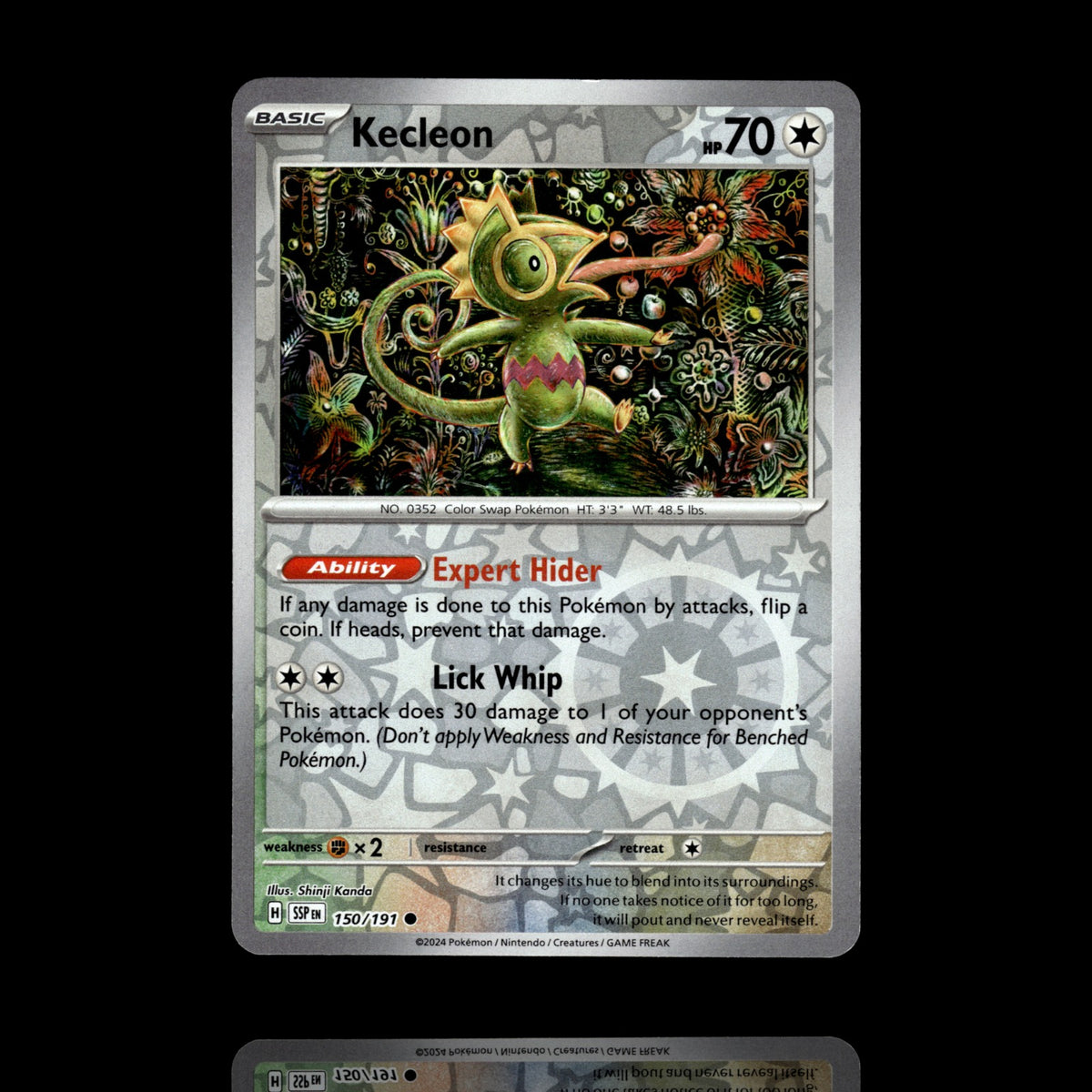 ▸ Kecleon | SV08: Surging Sparks | Reverse Holo | 150/191 | NM