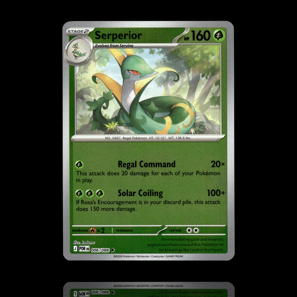 ▸ Serperior | ME03 Perfect Order | Reverse Holo | 006/088 | NM