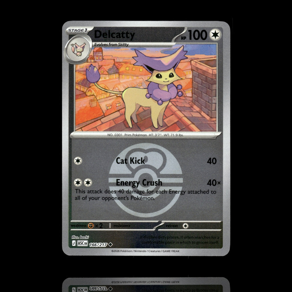 ▸ Delcatty (Love Ball) | ME: Ascended Heroes | Reverse Holo | 166/217 | NM