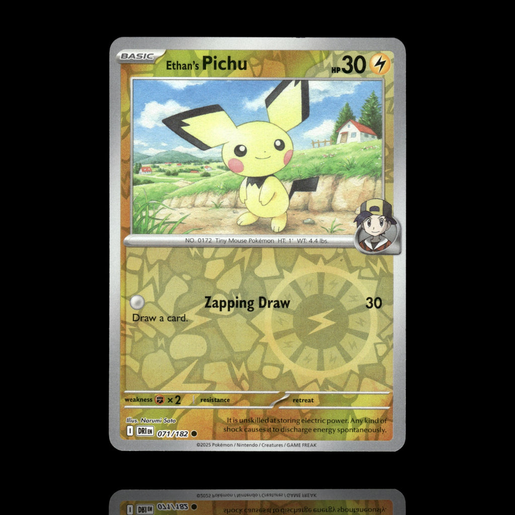 ▸ Ethan's Pichu | SV10: Destined Rivals | Reverse Holo | 071/182 | NM