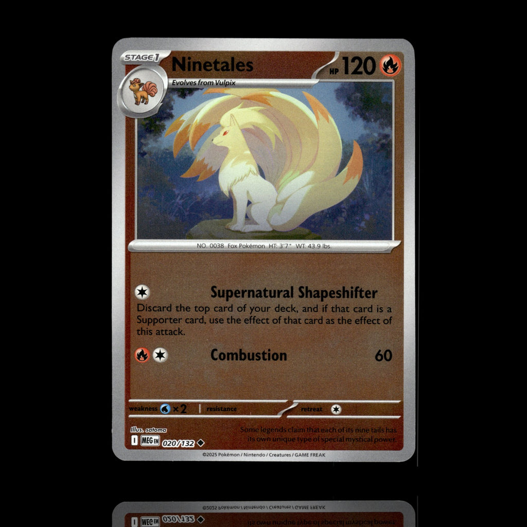 ▸ Ninetales | ME01: Mega Evolution | Reverse Holo | 020/132 | NM