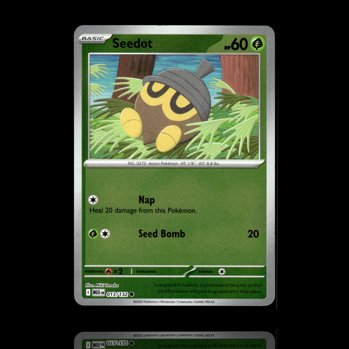 ▸ Seedot | ME01: Mega Evolution | Reverse Holo | 013/132 | NM