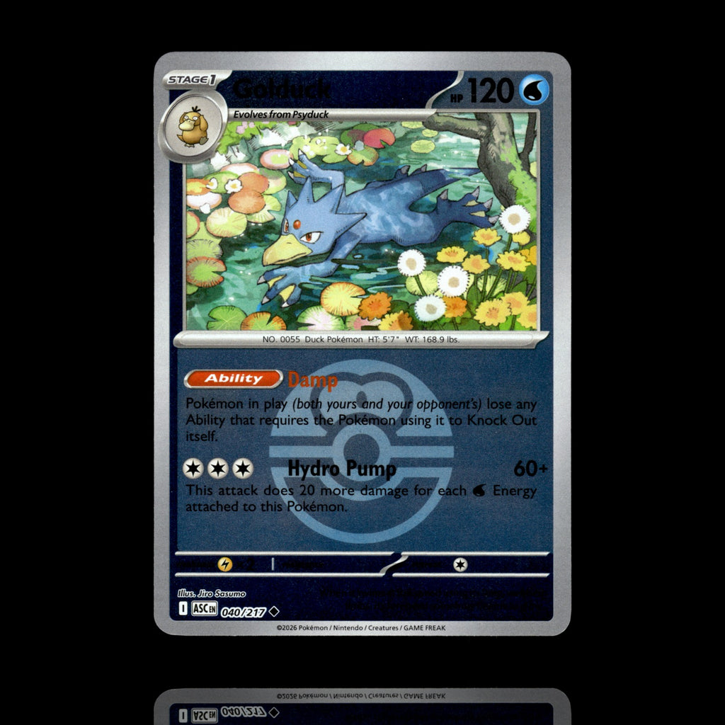 ▸ Golduck (Love Ball) | ME: Ascended Heroes | Reverse Holo | 040/217 | NM