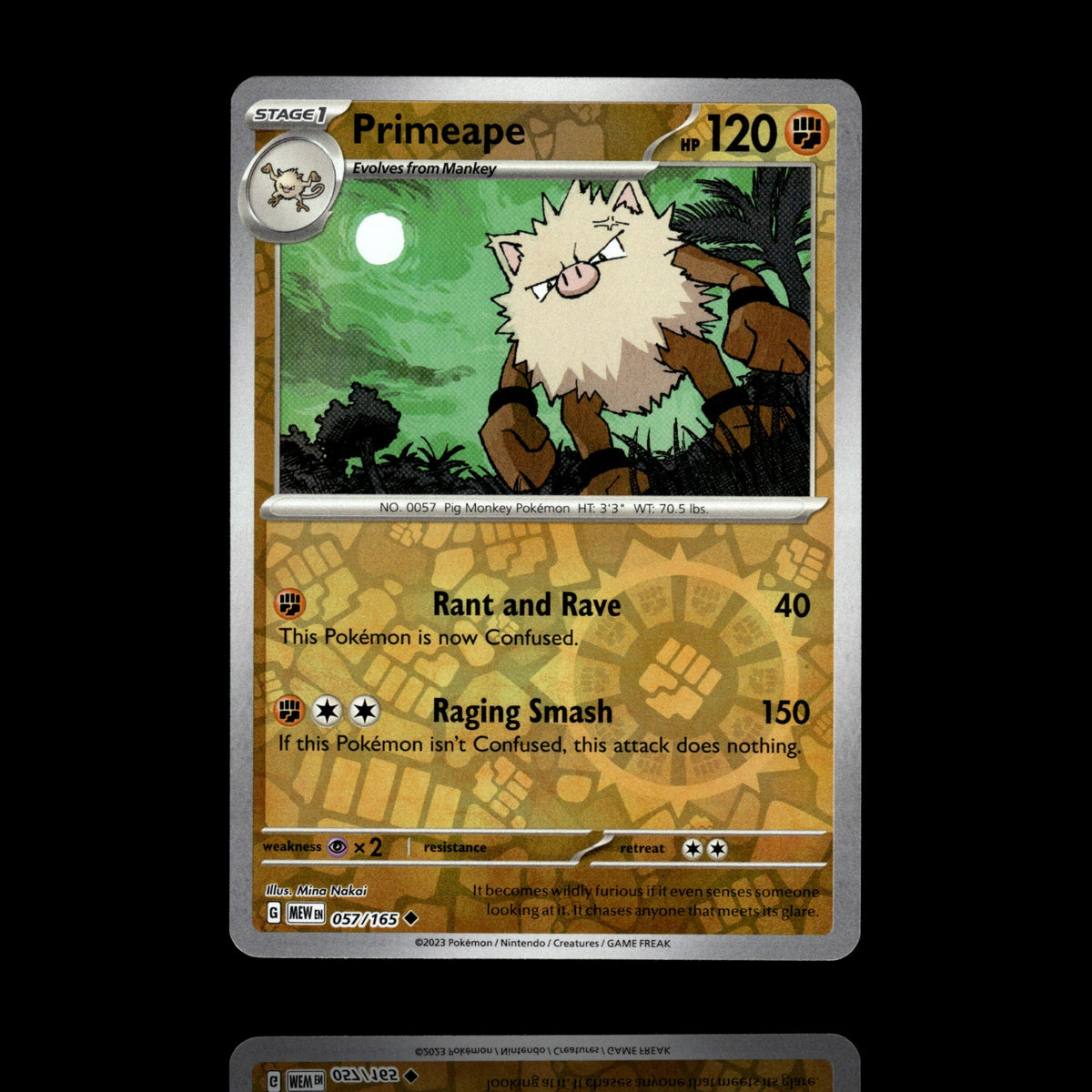 ▸ Primeape | SV: Scarlet & Violet 151 | Reverse Holo | 057/165 | NM