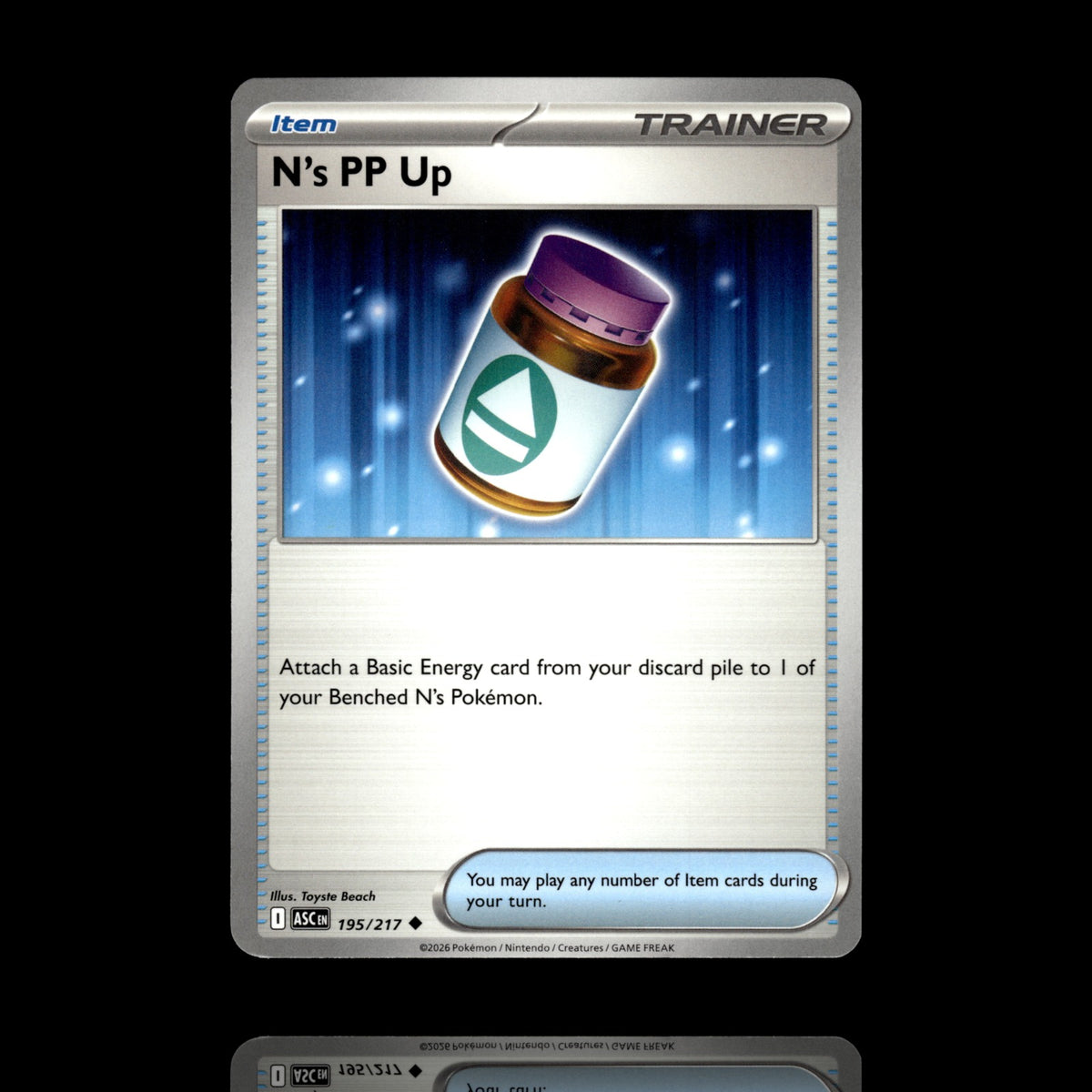 ▸ N's PP Up | ME: Ascended Heroes | Uncommon | 195/217 | NM