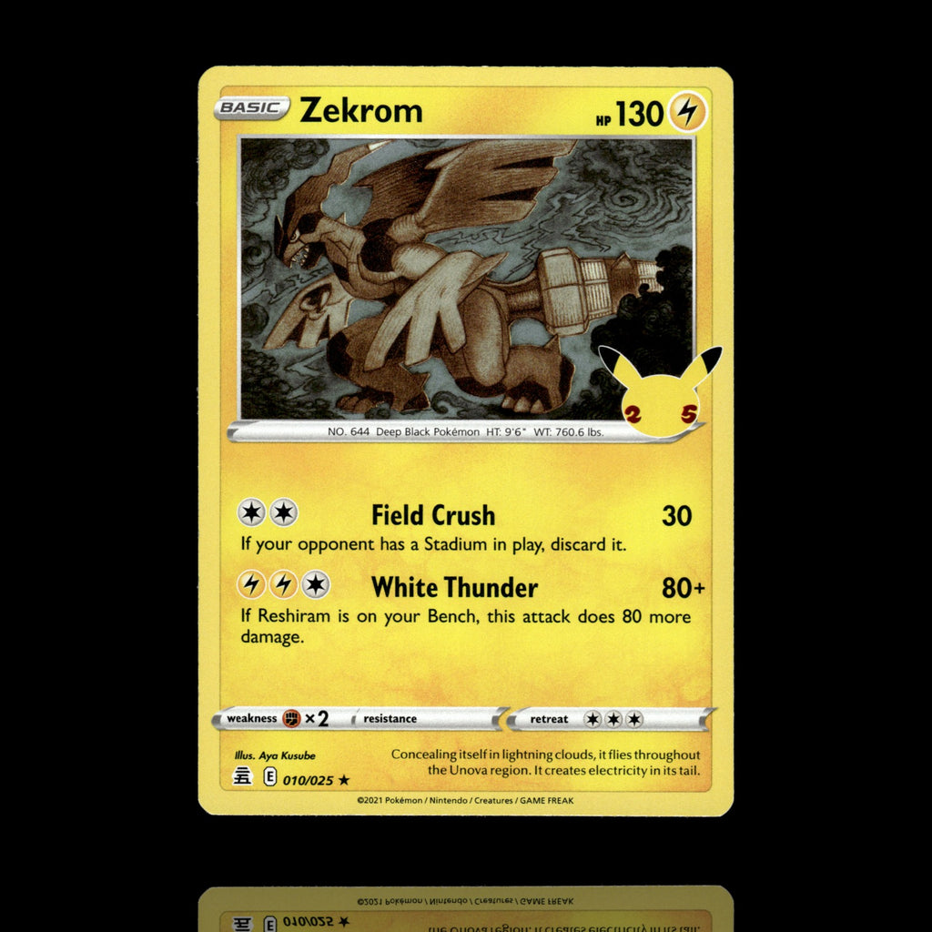 ▸ Zekrom | Celebrations | Holo Rare | 010/025 | NM