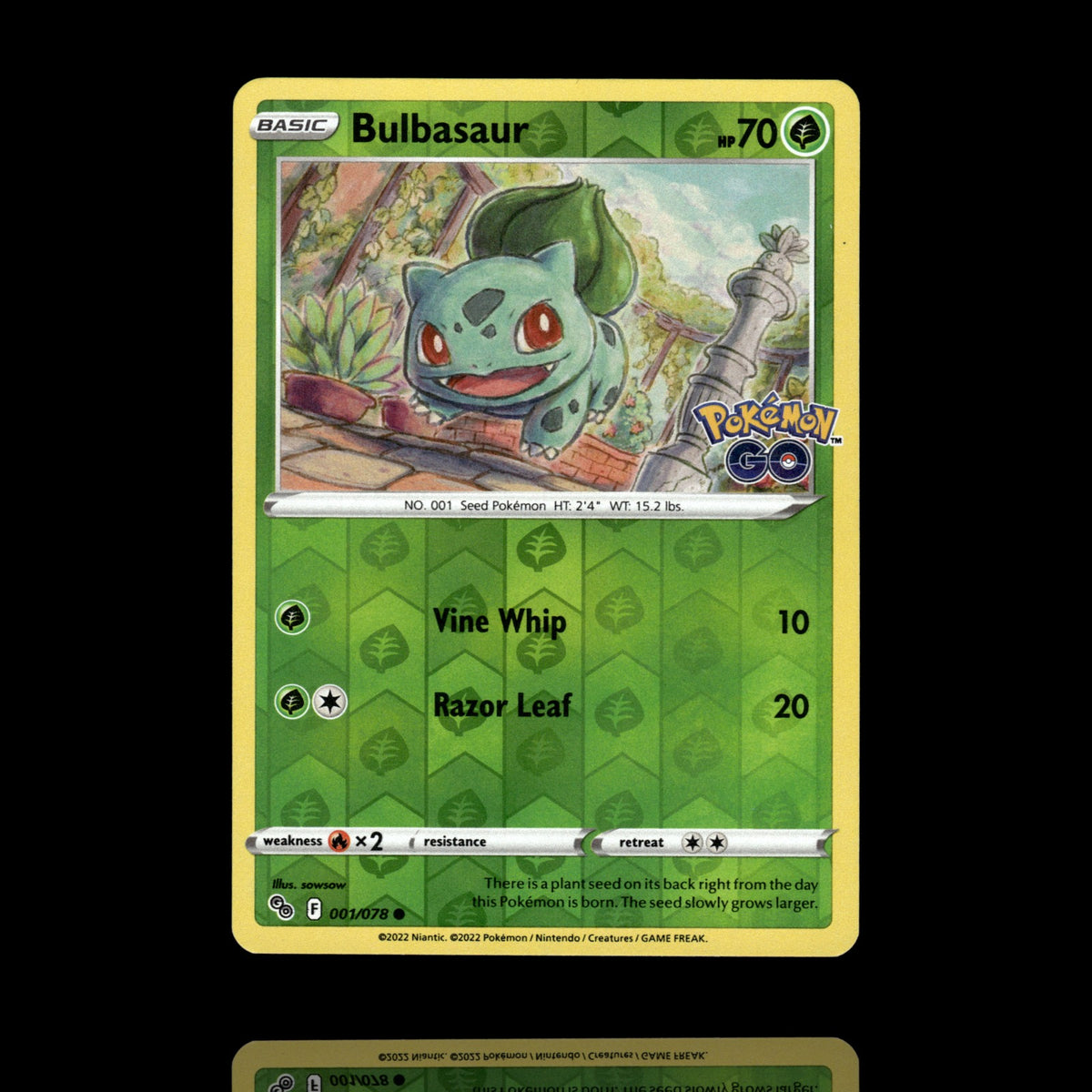 ▸ Bulbasaur | Pokemon GO | Reverse Holo | 001/078 | NM