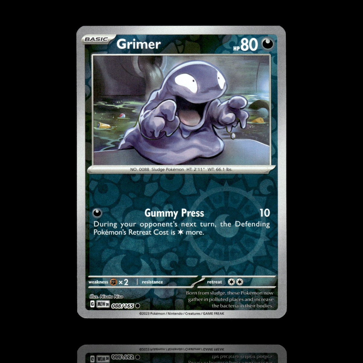 ▸ Grimer | SV: Scarlet & Violet 151 | Reverse Holo | 088/165 | NM