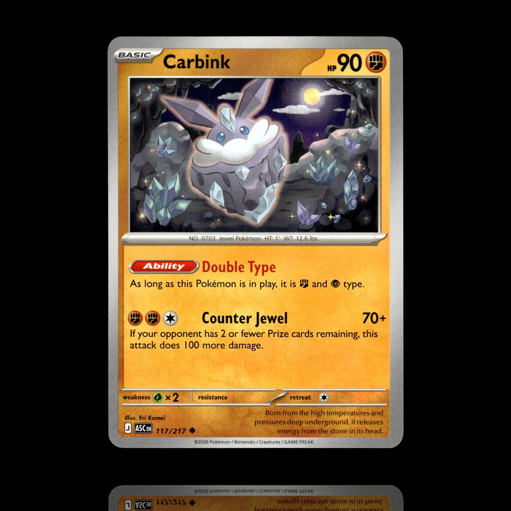 ▸ Carbink | ME: Ascended Heroes | Uncommon | 117/217 | NM