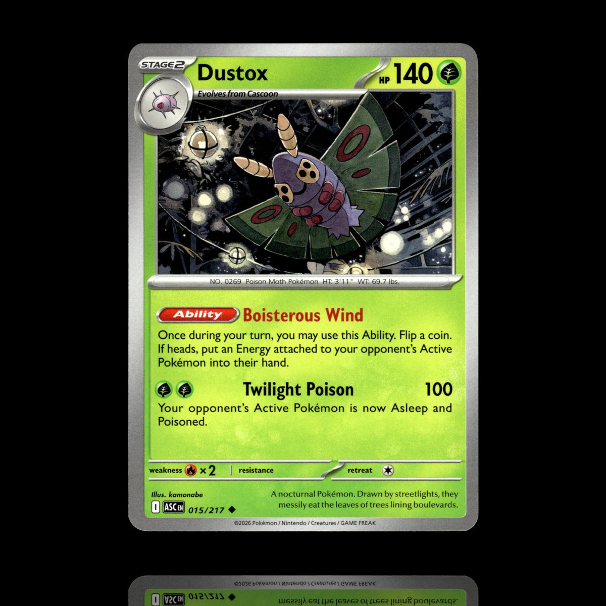 ▸ Dustox | ME: Ascended Heroes | Uncommon | 015/217 | NM