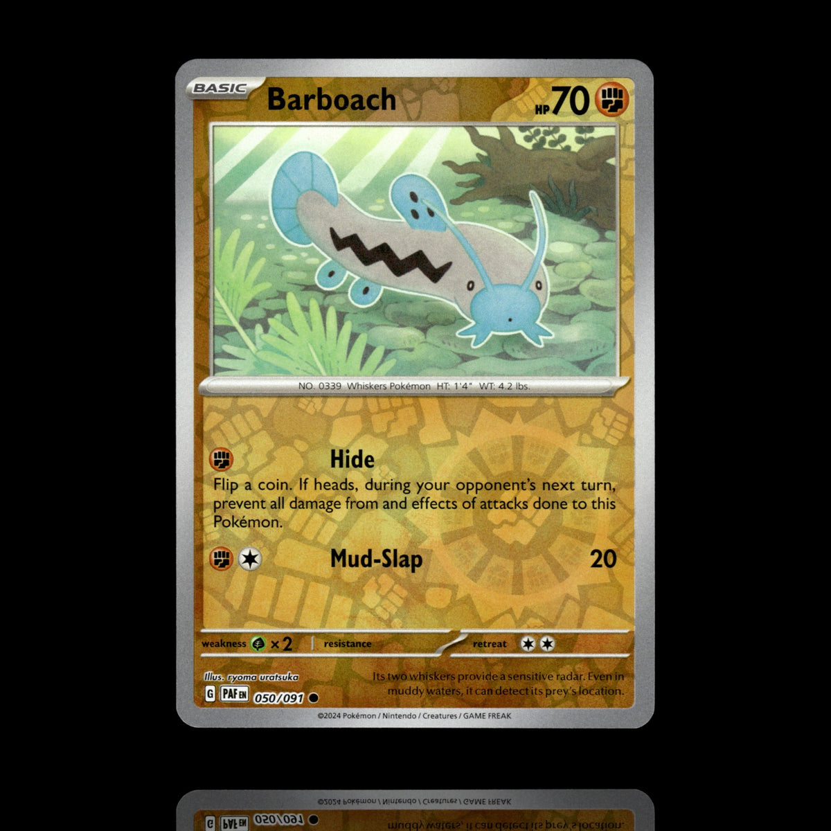 ▸ Barboach | SV: Paldean Fates | Reverse Holo | 050/091 | NM