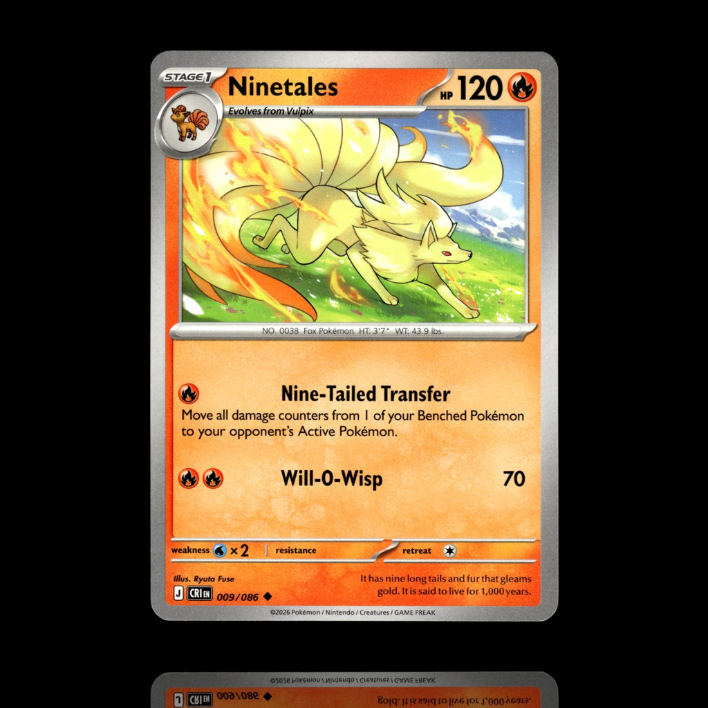 ▸ Ninetales | ME04: Chaos Rising | Uncommon | 009/086 | NM