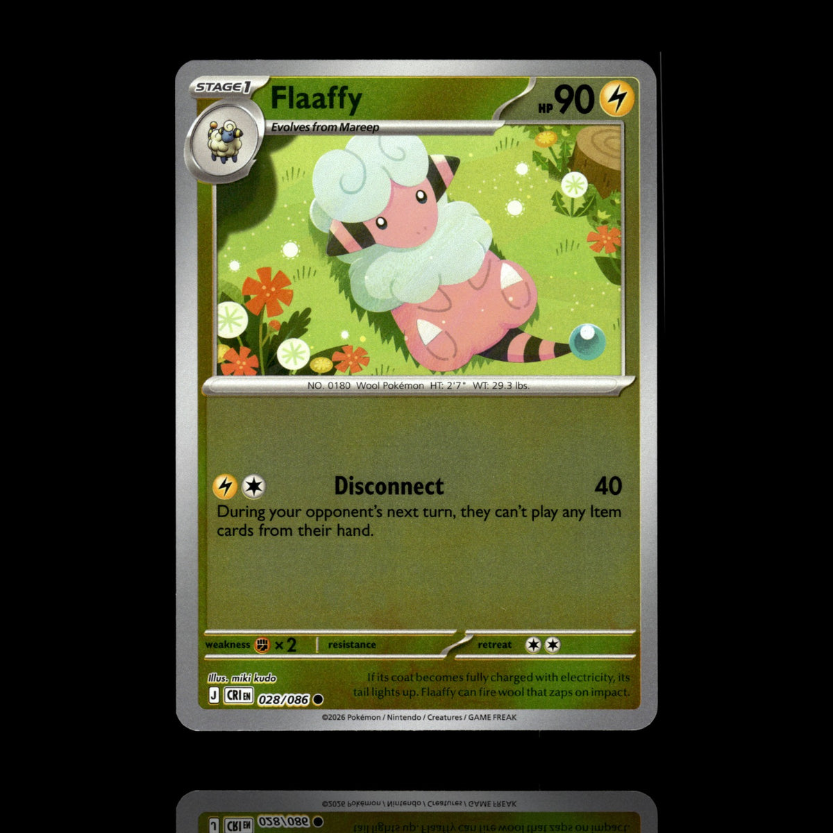 ▸ Flaaffy | ME04: Chaos Rising | Reverse Holo | 028/086 | NM