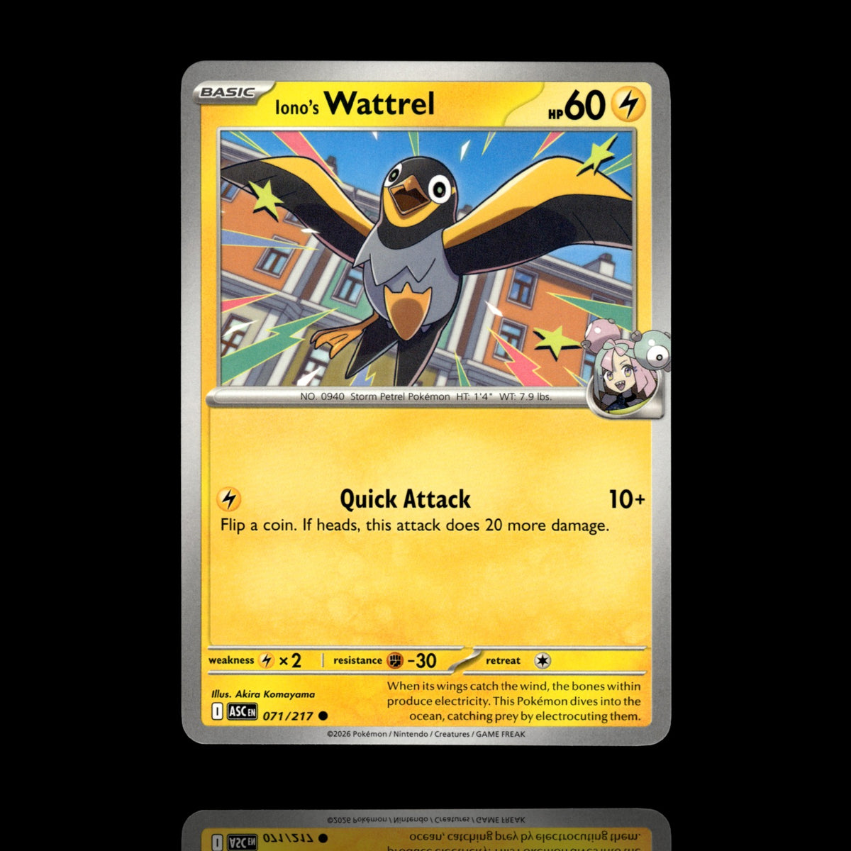 ▸ Iono's Wattrel | ME: Ascended Heroes | Common | 071/217 | NM