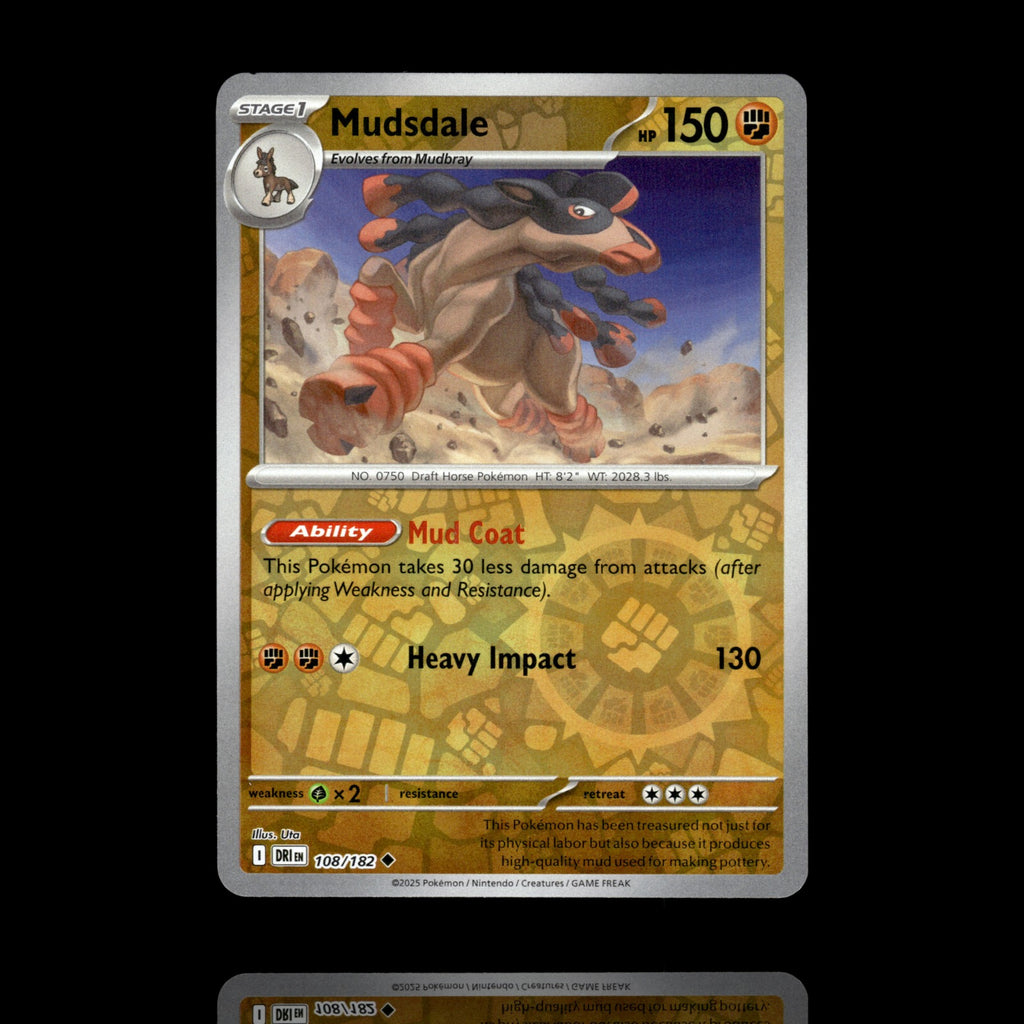▸ Mudsdale | SV10: Destined Rivals | Reverse Holo | 108/182 | NM