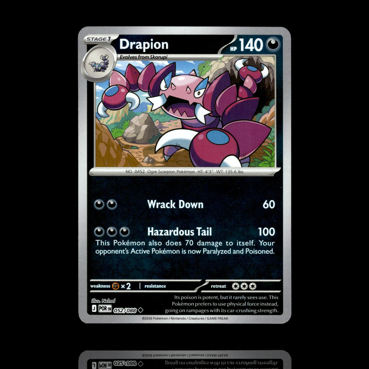 ▸ Drapion | ME03: Perfect Order | Reverse Holo | 052/088 | NM