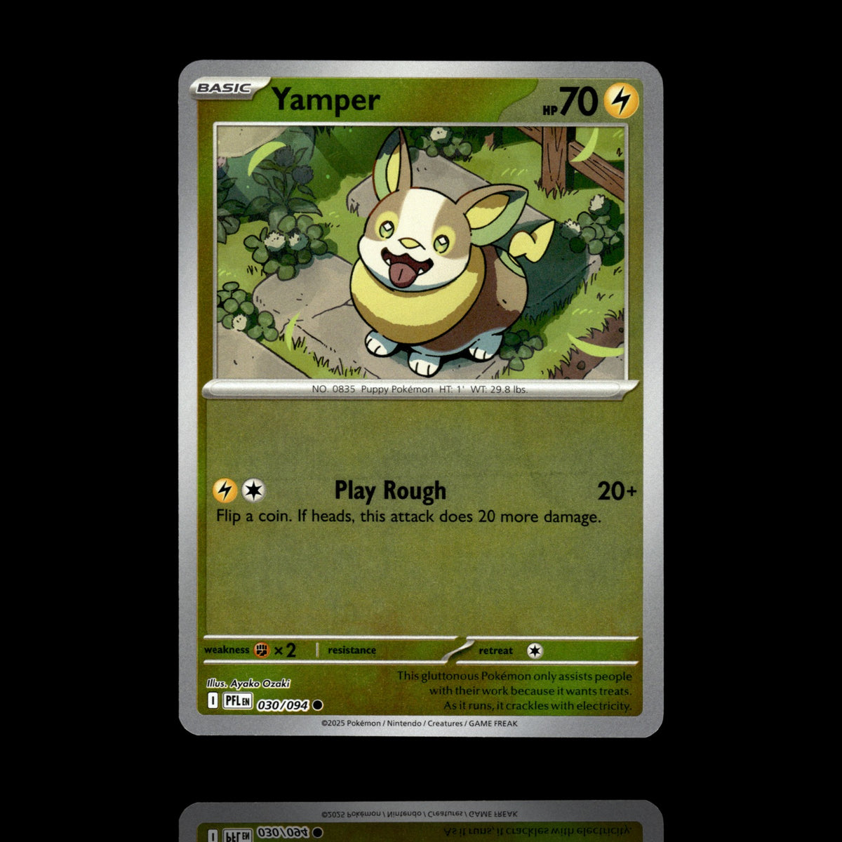 ▸ Yamper | ME02: Phantasmal Flames | Reverse Holo | 030/094 | NM
