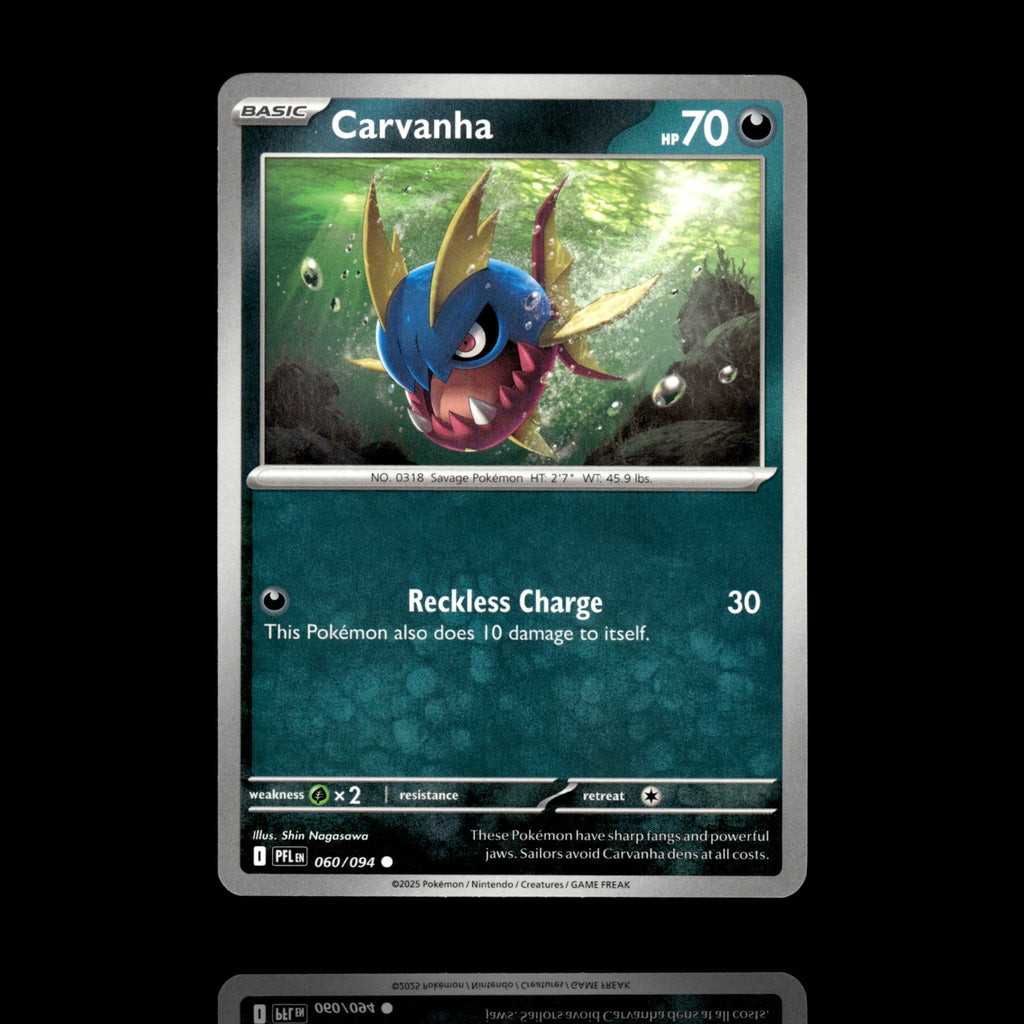 ▸ Carvanha | ME02: Phantasmal Flames | Common | 060/094 | NM