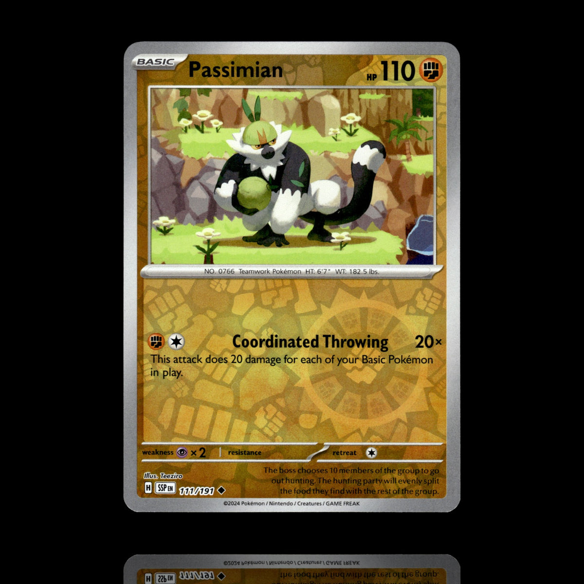 ▸ Passimian | SV08: Surging Sparks | Reverse Holo | 111/191 | NM