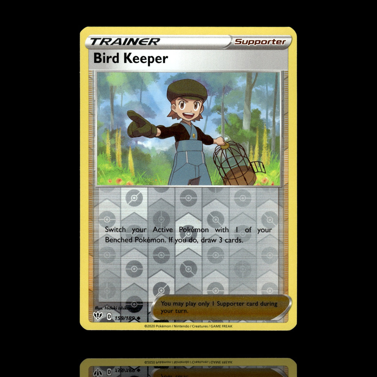 ▸ Bird Keeper | SWSH03: Darkness Ablaze | Reverse Holo | 159/189 | NM