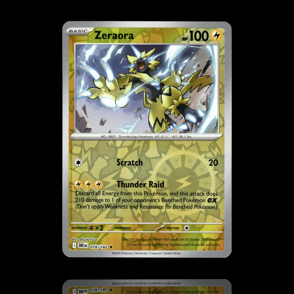 ▸ Zeraora | SV10: Destined Rivals | Reverse Holo | 078/182 | NM