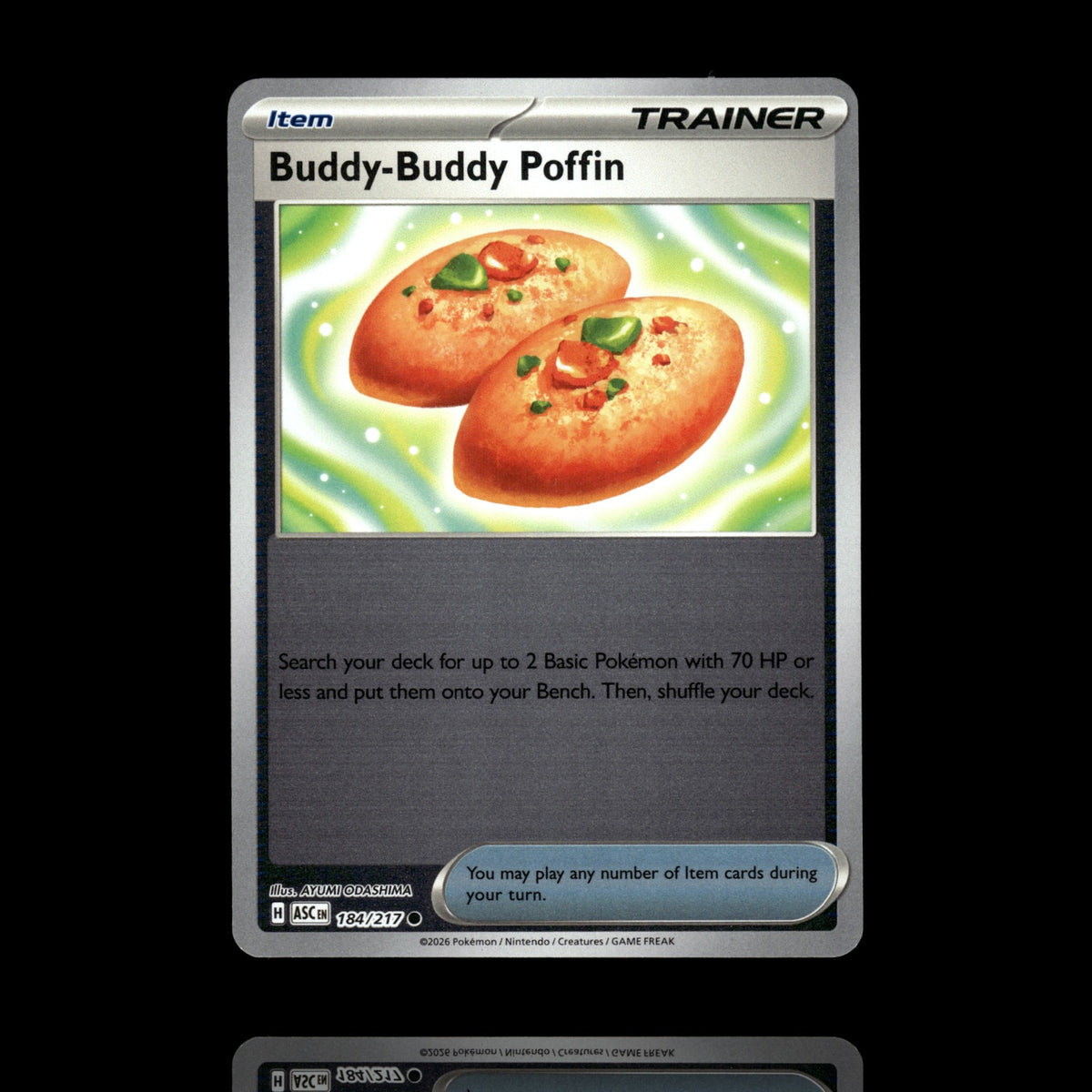 ▸ Buddy-Buddy Poffin | ME: Ascended Heroes | Reverse Holo | 184/217 | NM