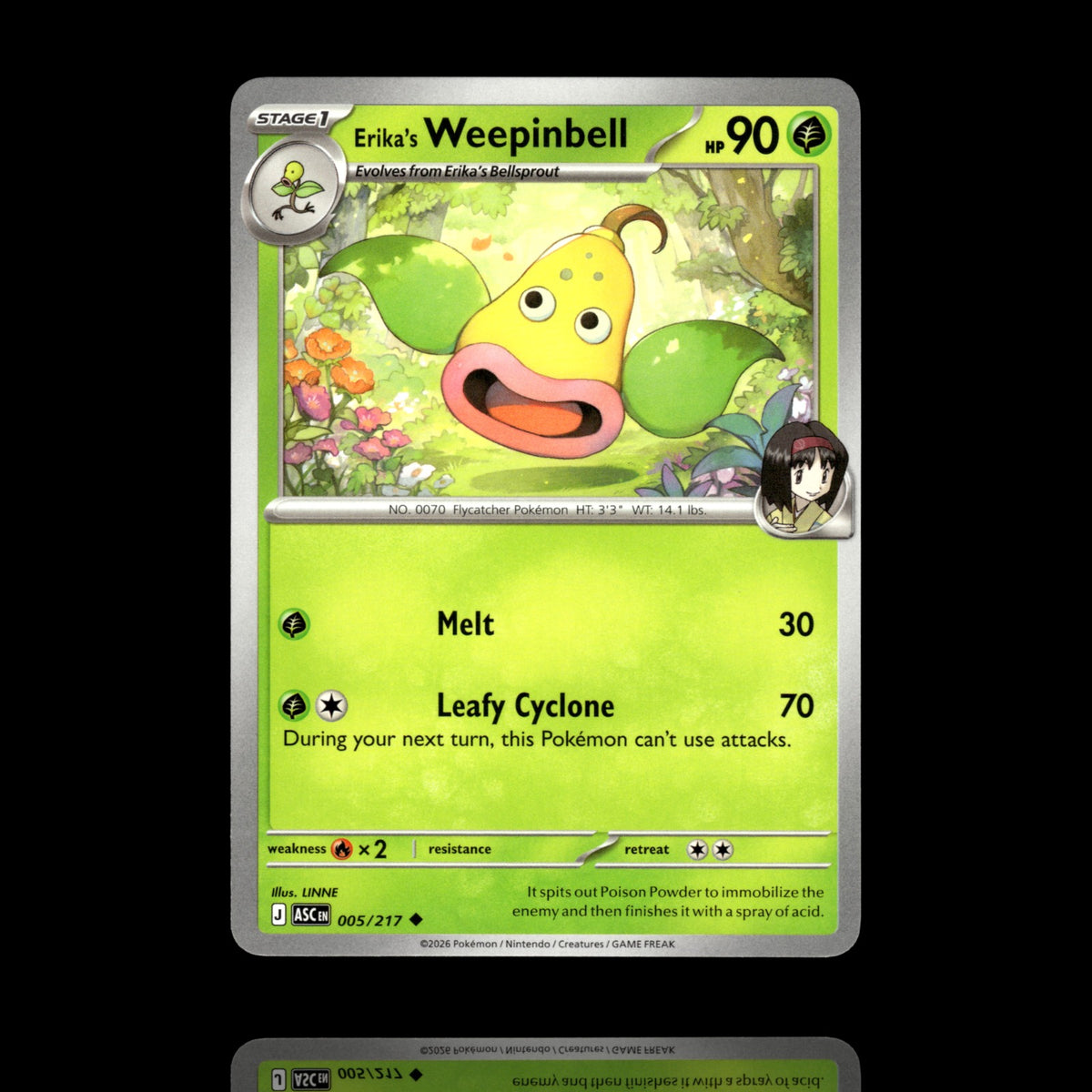▸ Erika's Weepinbell | ME: Ascended Heroes | Uncommon | 005/217 | NM