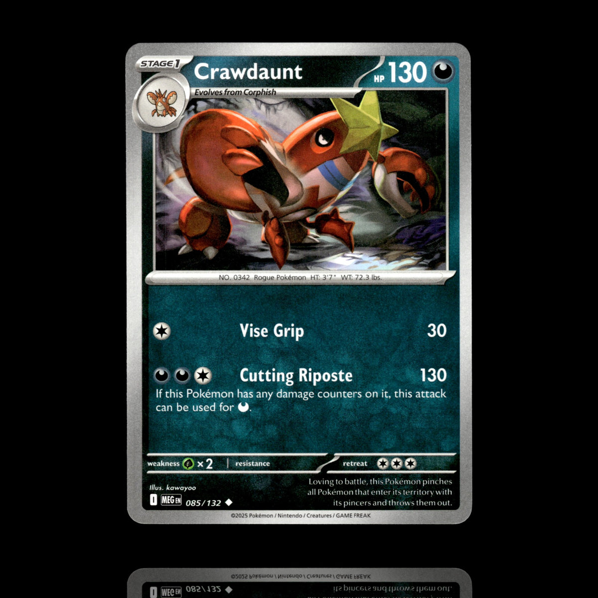 ▸ Crawdaunt | ME01: Mega Evolution | Uncommon | 085/132 | NM