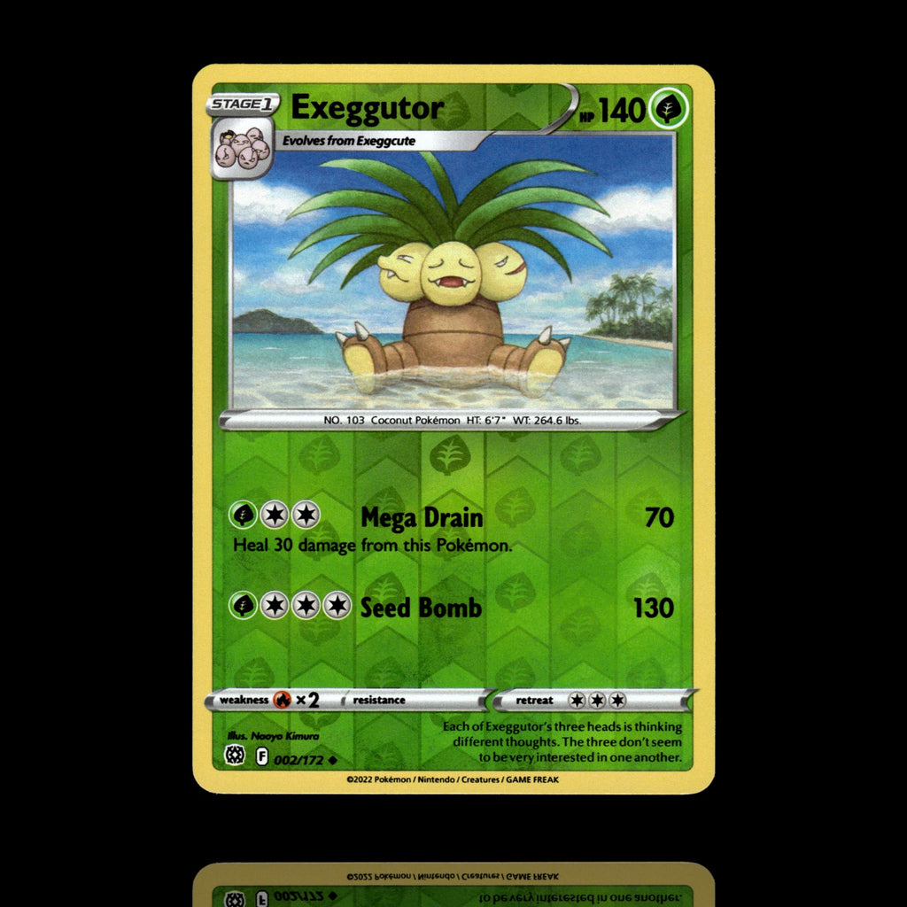 ▸ Exeggutor | SWSH09: Brilliant Stars | Reverse Holo | 002/172 | NM