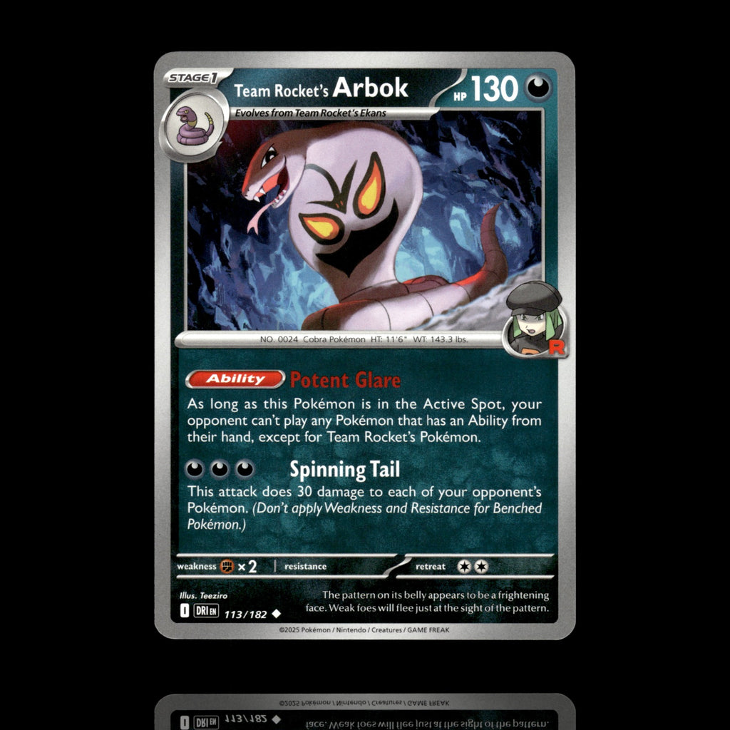 ▸ Team Rocket's Arbok | SV10: Destined Rivals | Uncommon | 113/182 | NM