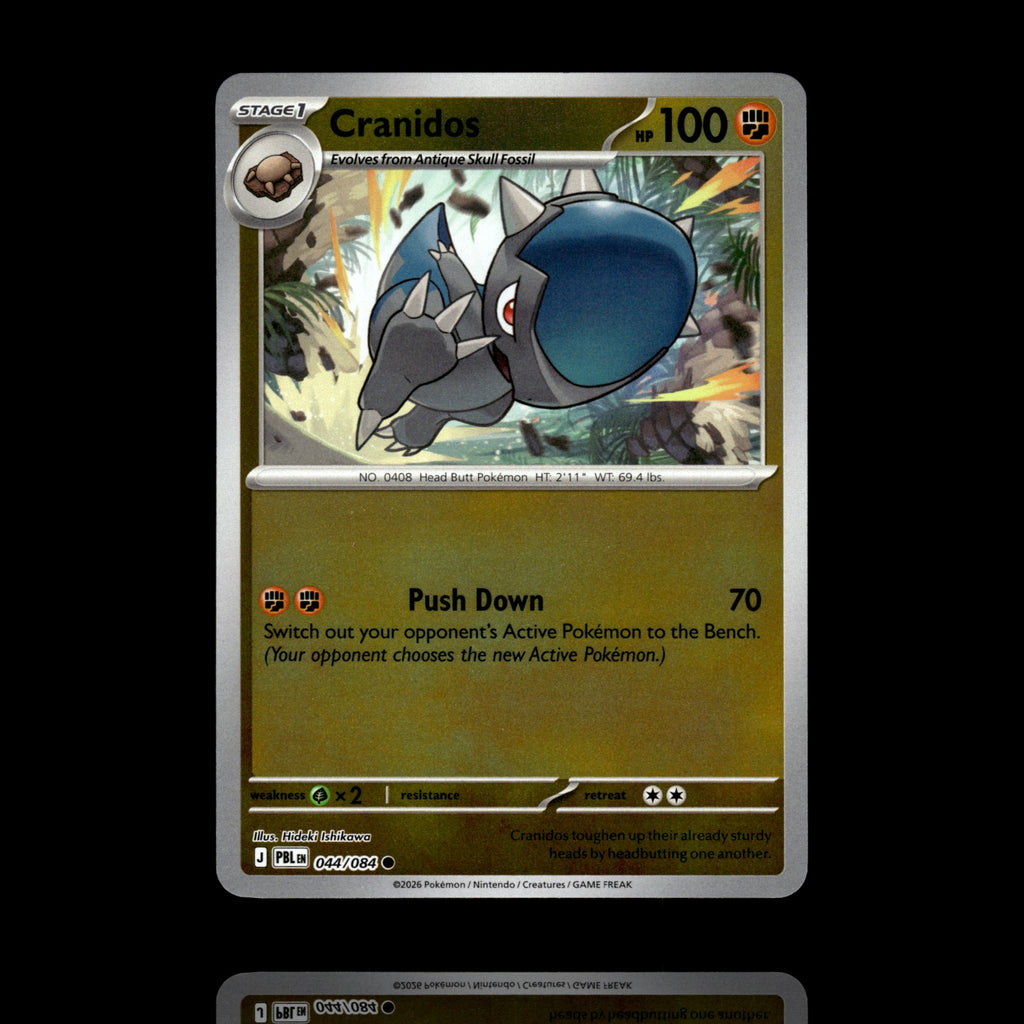 ▸ Cranidos | ME05 Pitch Black | Reverse Holo | 044/084 | NM