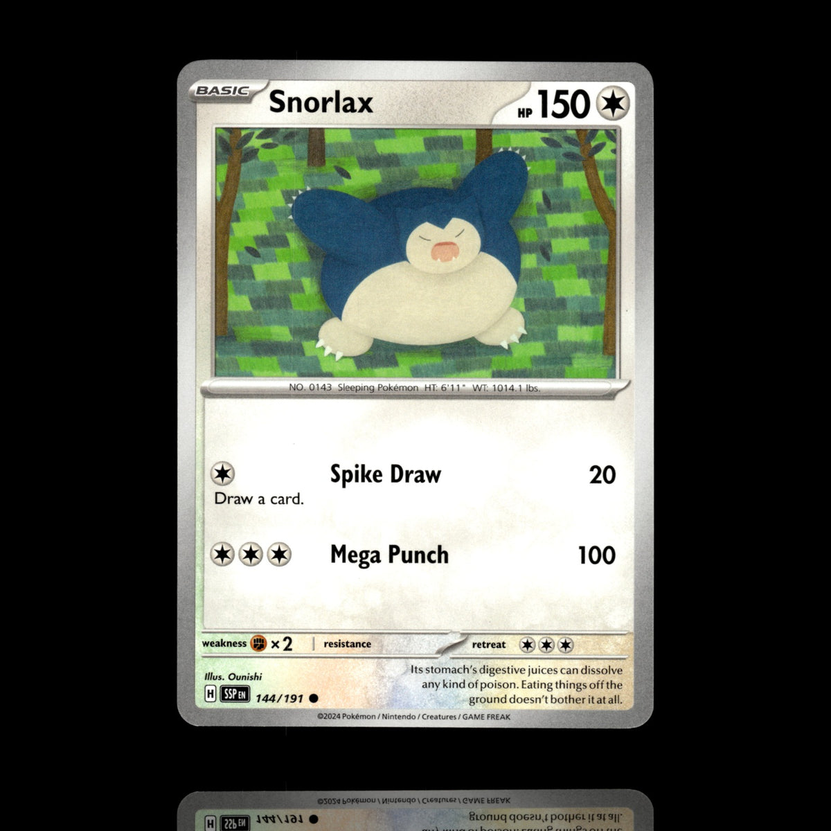 ▸ Snorlax | SV08: Surging Sparks | Common | 144/191 | NM