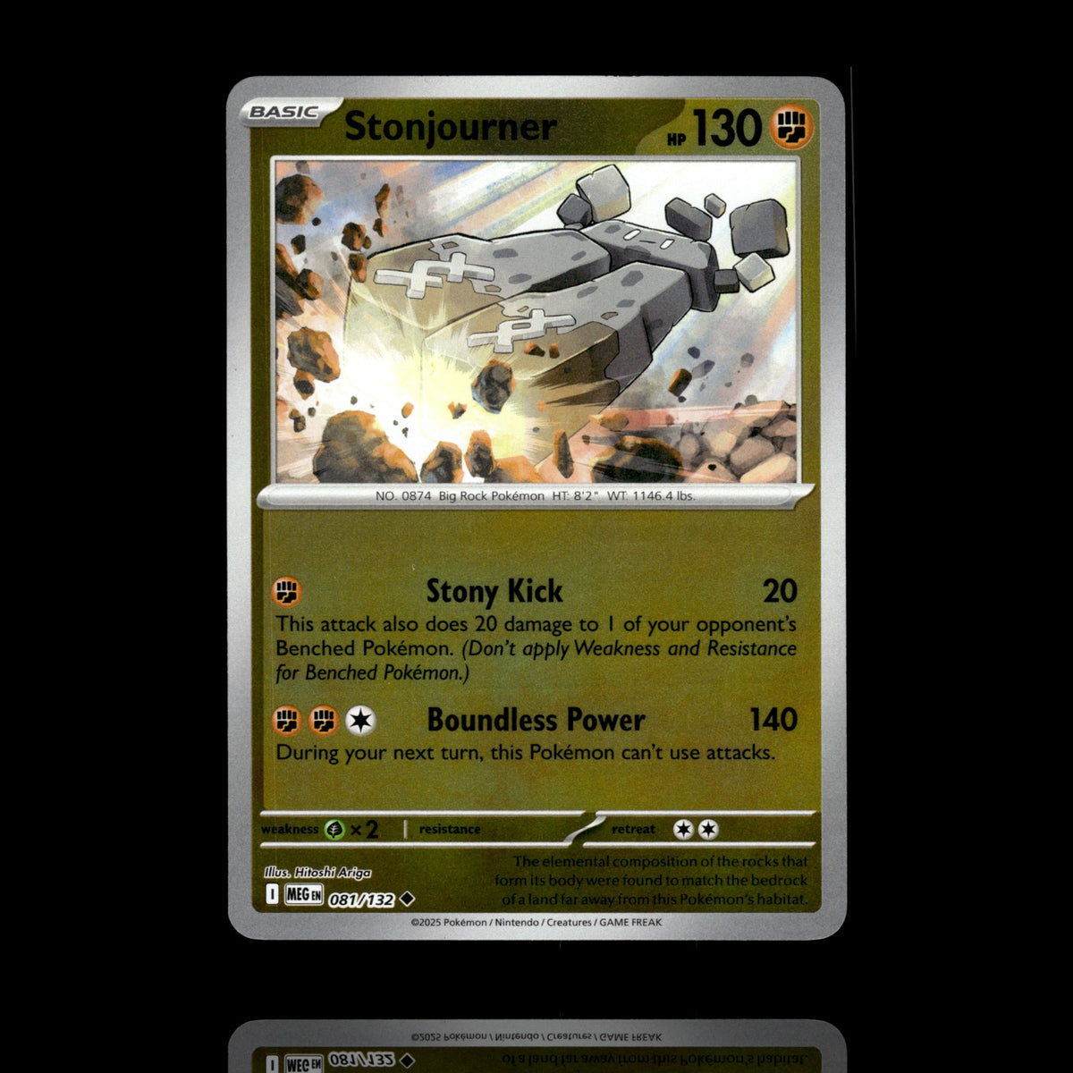 ▸ Stonjourner | ME01: Mega Evolution | Reverse Holo | 081/132 | NM