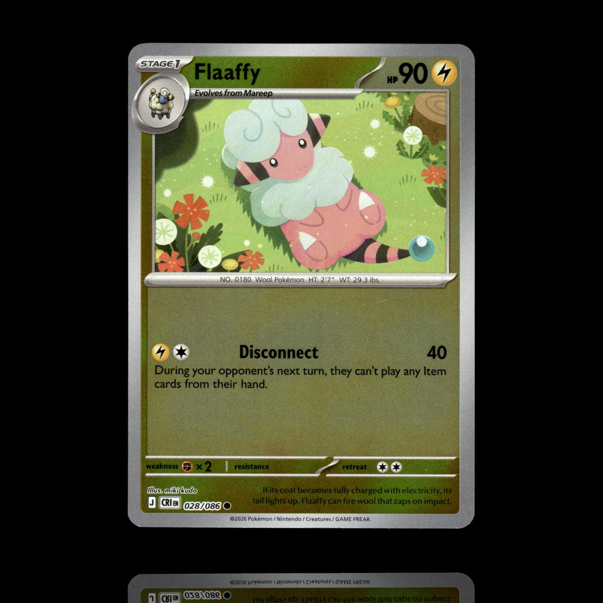 ▸ Flaaffy | ME04: Chaos Rising | Reverse Holo | 028/086 | NM