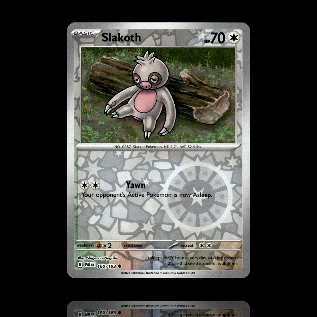 ▸ Slakoth | SV02: Paldea Evolved | Reverse Holo | 160/193 | NM