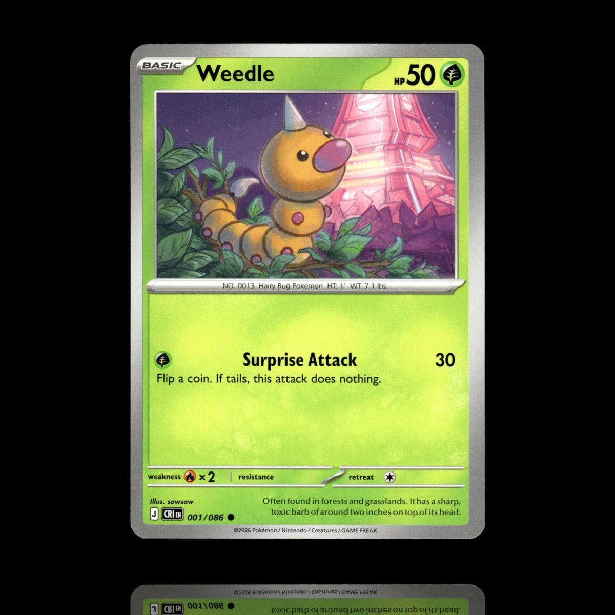 ▸ Weedle | ME04: Chaos Rising | Common | 001/086 | NM