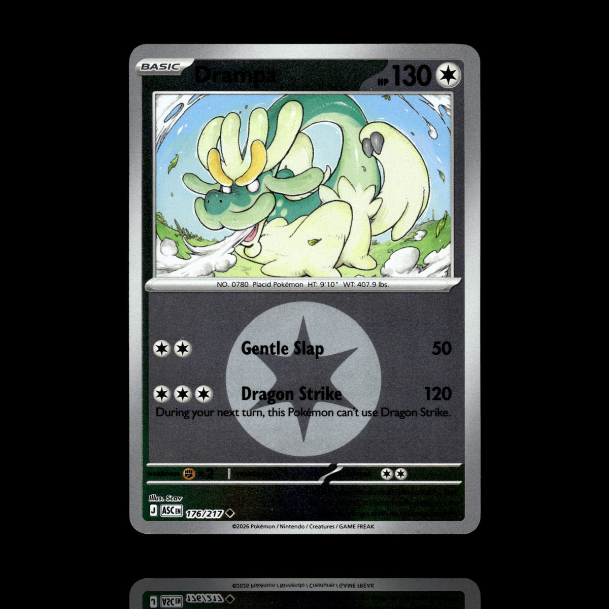 ▸ Drampa | ME: Ascended Heroes | Energy Reverse Holo | 176/217 | NM