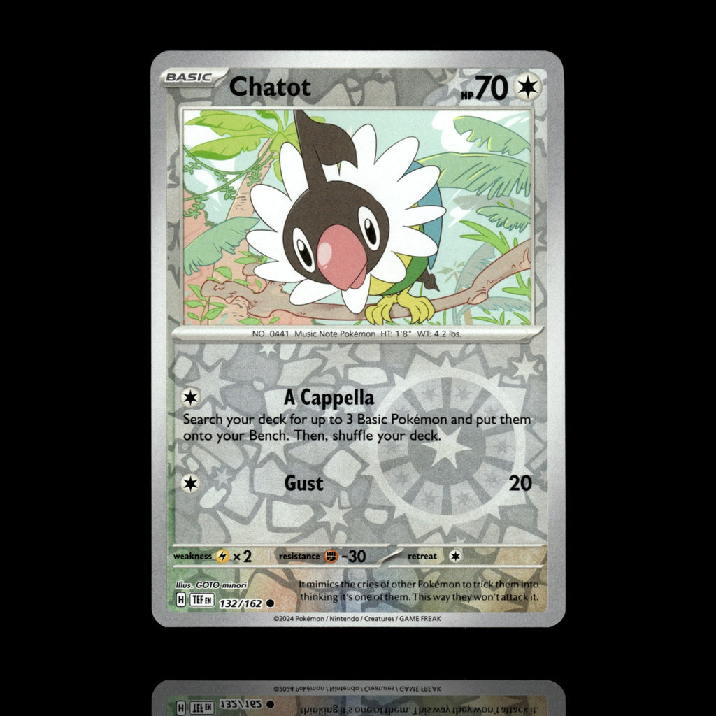 ▸ Chatot | SV05: Temporal Forces | Reverse Holo | 132/162 | NM